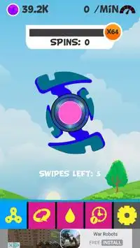 Fidget Spinner Pro Simulator Screen Shot 1