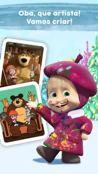Masha e o Urso: Colorir Screen Shot 5
