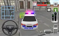 سائق مجنون سيارة شرطة 3D Screen Shot 2