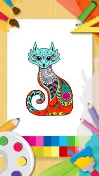 Juego de colorear gratis par Mandala Coloring Book Screen Shot 3
