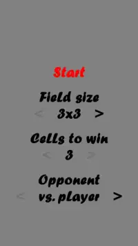 Fast Tic Tac Toe Configurable Screen Shot 1