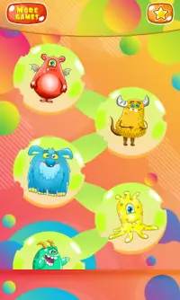 Puzzles for kids - monsters Screen Shot 0