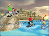 Kids Water Surfing Chained Bike Race Screen Shot 10