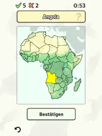 Länder Afrikas -Quiz: Karten, Hauptstädte, Flaggen Screen Shot 6