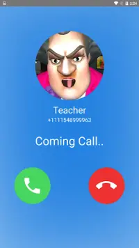 Teacher Horrible Video Call - Chat Prank Screen Shot 2