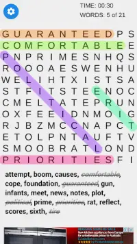 Awesome Word Search - Free Word Find Puzzle Fun Screen Shot 1