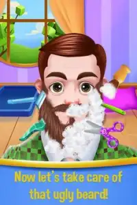 Shaving Daddy's Messy Beard Screen Shot 3