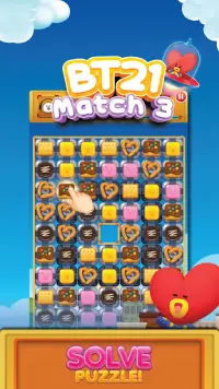 BT21 Match 3 Puzzle Screen Shot 0