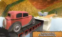 Vintage Car Impossible Driving - Cross 3D Bridge Screen Shot 2