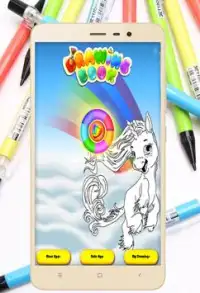 Coloring Unicorn Pony Page Screen Shot 0