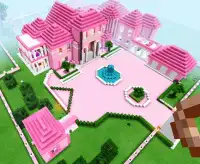 Bản đồ trò chơi dollhouse màu hồng cho MCPE roblox Screen Shot 4