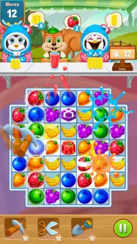 Royal Fruits Match - Candy Crush Juice Jam Games Screen Shot 0