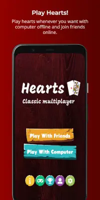 Hearts - Multiplayer card game Screen Shot 0