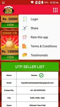 Teen Patti Chips - Buy-Sell Screen Shot 3