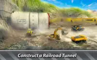 Simulateur de construction de tunnel ferroviaire Screen Shot 0