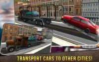 Truk Sopir Mobil Transporter 3D: Besar Truk Parkir Screen Shot 5