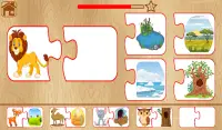 Animal Matching Puzzle for Kids-Name,Food,Home,Mom Screen Shot 14