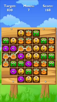 Connect Monsters Match Puzzle Screen Shot 1