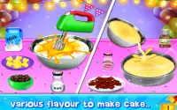 День рождения торт Maker  Десерт приготовления игр Screen Shot 1