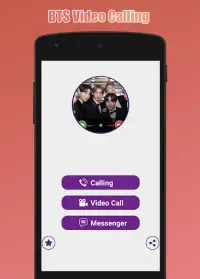 BTS Fake Video Calling & Chat Screen Shot 1