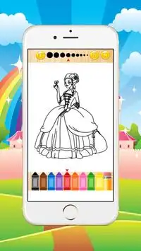 Princess Coloring dla dzieci Screen Shot 4