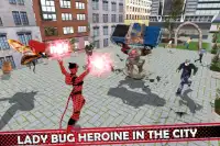 Multi Lady Bug vs Robotic Villains Screen Shot 8