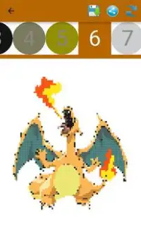 Color by number Pokemon-Pixel Art Screen Shot 2