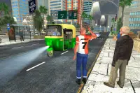 Città auto risciò - tuk tuk guida simulatore Screen Shot 0