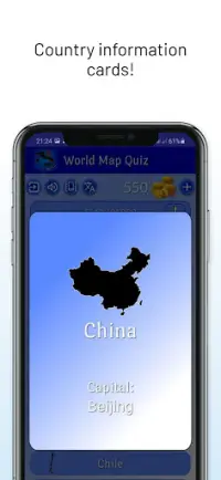 World Map Quiz Screen Shot 4