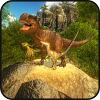 Wild dinosaur family survival simulator