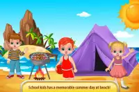 Schule Kinder Sommer Strand Spaß - Klassenraum Tri Screen Shot 2