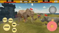 الفيل الحيوان محاكي: الفيل البقاء على قيد الحياة س Screen Shot 1