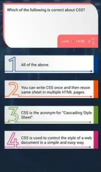 CSS Quiz Screen Shot 2