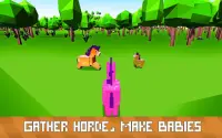 Blocky Pony Farm 3D Screen Shot 2