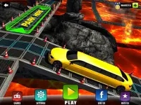 Limousine Car Parking Challenge sur le sol de lave Screen Shot 5