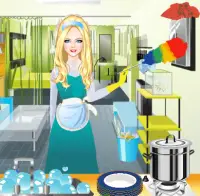 Gina - House Cleaning Games Screen Shot 1