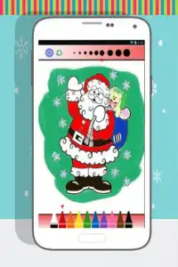 Papai Noel livro para colorir Screen Shot 3