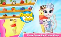 Talking Cat Ice Cream Maker - Cooking Game Screen Shot 2