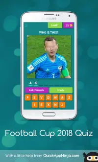 Football Cup 2018 Quiz Screen Shot 0