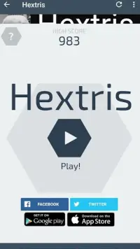 HexTris trò chơi Screen Shot 1