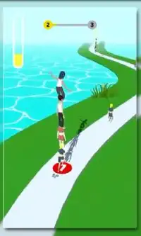 Stacking Guys Humans Tower Run 3D Screen Shot 1