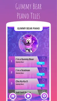 Gummy Bear Piano Tiles Screen Shot 0