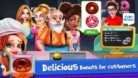 Donut Truck - Cafe Kitchen Cooking Games Screen Shot 5