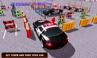 पुलिस कारों पार्किंग 3 डी चुनौती Screen Shot 1