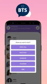 BTS Messenger - Blackpink Chat Simulator, BTS Love Screen Shot 1