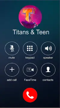 Anruf von Titans & Teen Go Simulator Streich Screen Shot 1