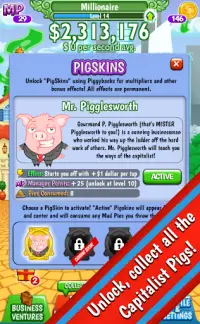 Capitalist Pigs 🐷 Idle Clicker Screen Shot 4