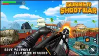Ametralladora disparar guerra:fuego libre juegos Screen Shot 0