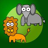 Jungle animals for babies