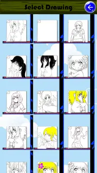 High School Yandere Anime Coloring Pages Screen Shot 3